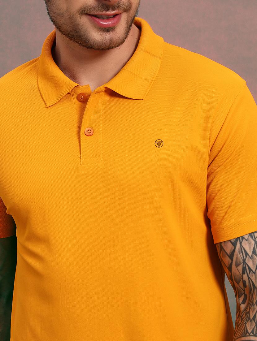 men solid short sleeve regular fit polo t-shirt - 21930283 - Standard Image - 3