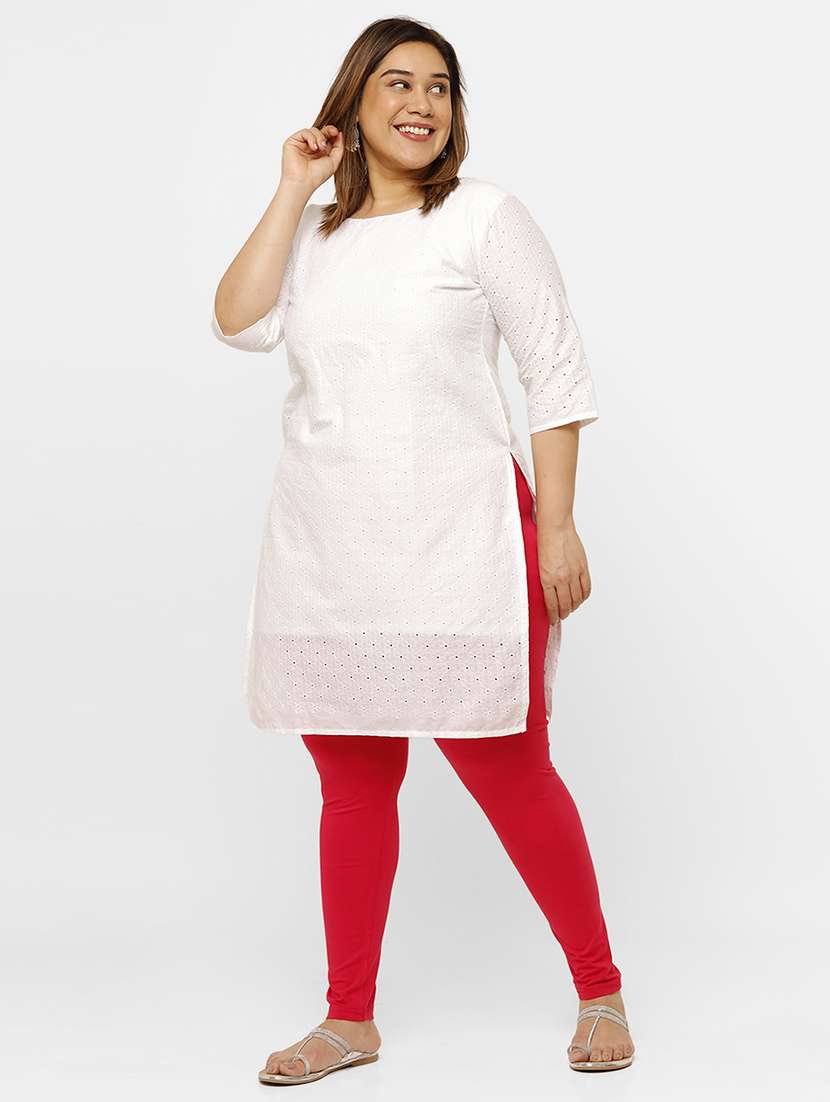 women plus size solid mid rise ankle length legging - 21930347 -  Standard Image - 3