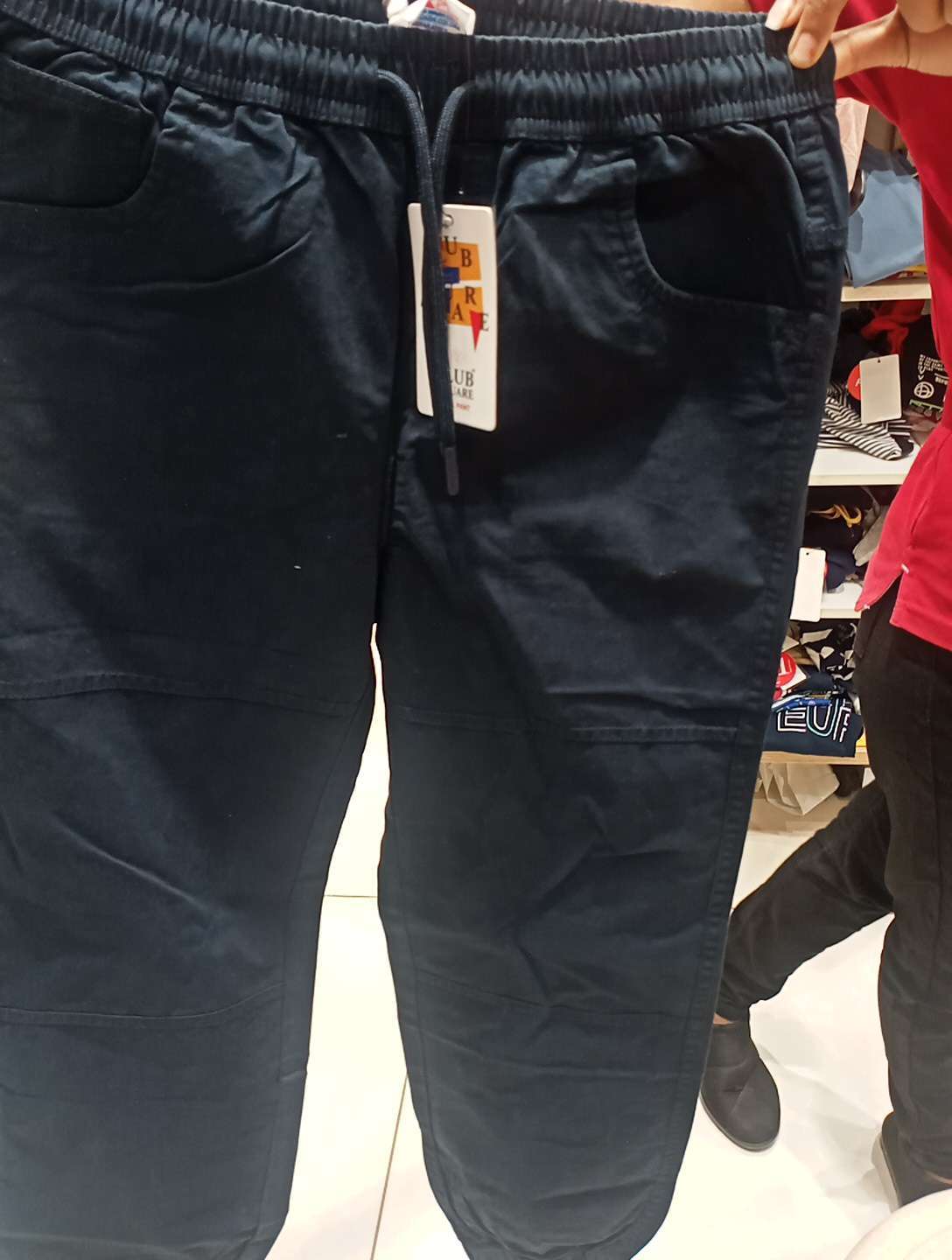 navy blue twill trouser - 21930524 - Zoom Image - 0