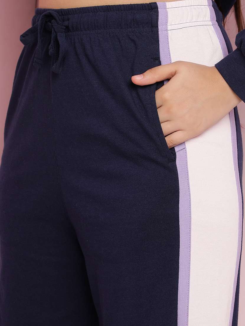 girls color block long sleeve pyjama set nightwear - 21930675 -  Standard Image - 5