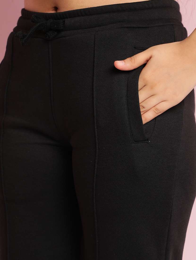 girls solid long sleeve active wear set - 21930688 -  Standard Image - 5