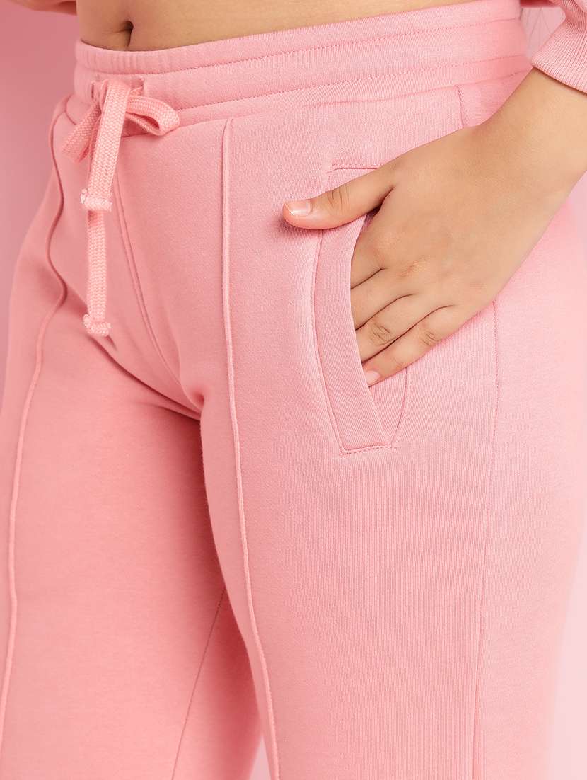 girls solid long sleeve active wear set - 21930689 -  Standard Image - 5