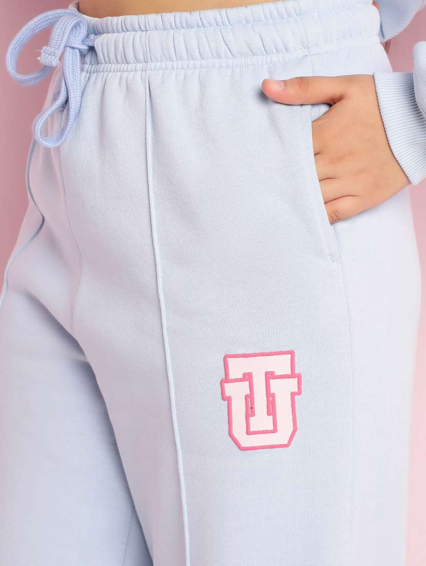 girls solid long sleeve active wear set - 21930690 -  Standard Image - 5