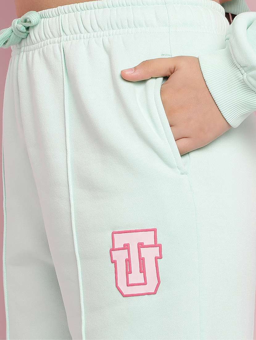 girls solid long sleeve active wear set - 21930692 -  Standard Image - 5