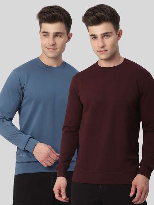 men pack of 2 solid long sleeves sweatshirt - 21930738 -  Standard Image - 0