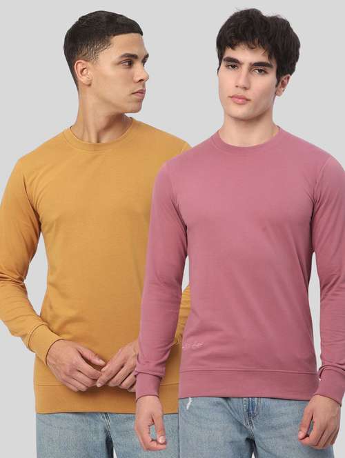 men pack of 2 solid long sleeves sweatshirt - 21930741 -  Standard Image - 0
