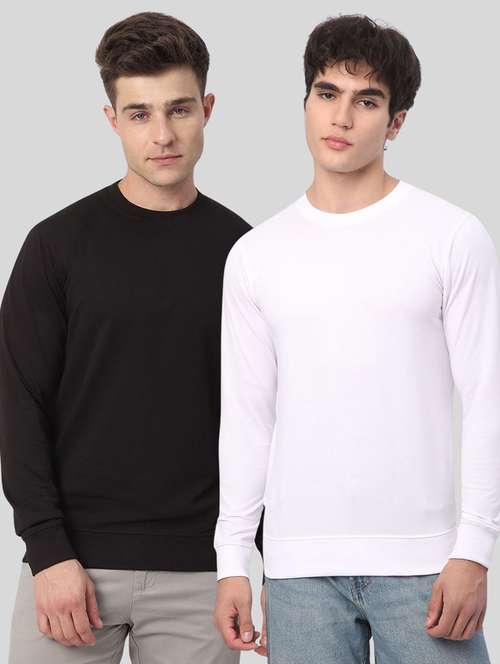 men pack of 2 solid long sleeves sweatshirt - 21930742 - Standard Image - 0