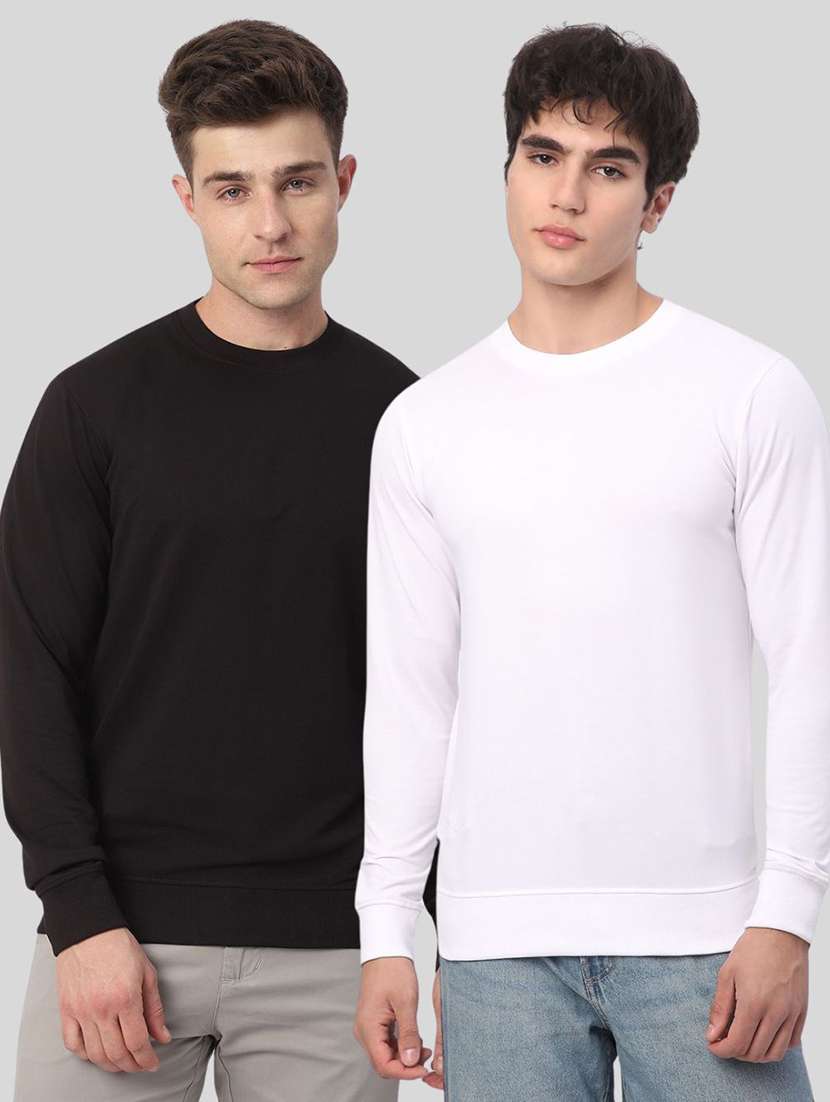 men pack of 2 solid long sleeves sweatshirt - 21930742 - Zoom Image - 0