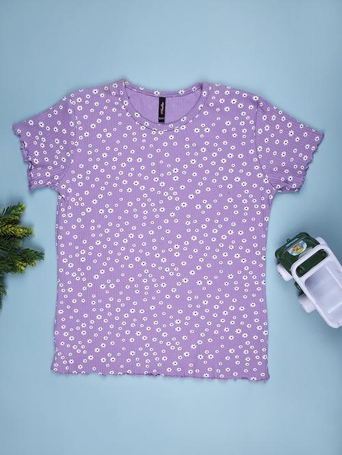 girls printed short sleeve tee - 21930815 - Standard Image - 0