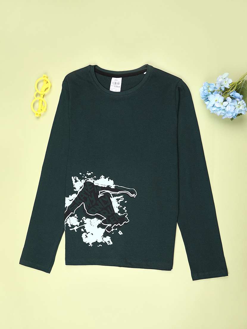 boys placement print long sleeve t-shirt