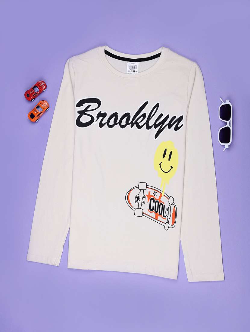 boys chest print long sleeve t-shirt