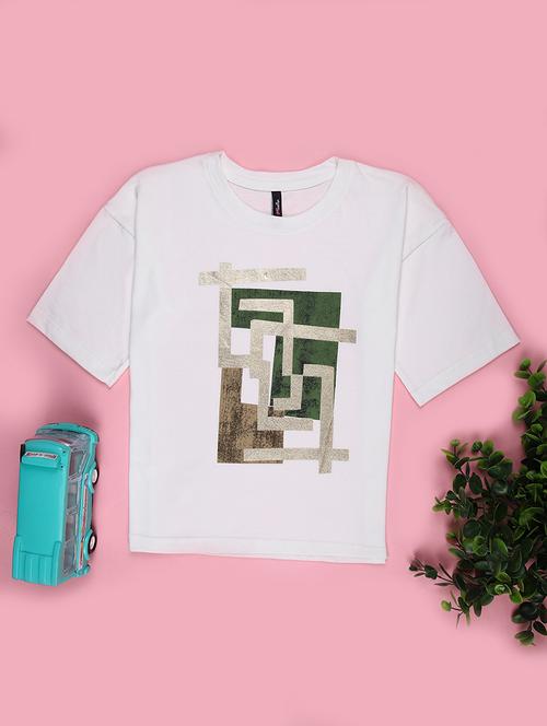 girls printed short sleeve tee - 21930858 -  Standard Image - 0