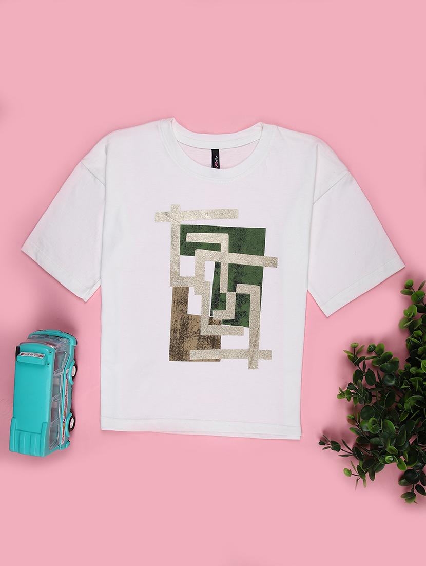 girls printed short sleeve tee - 21930858 -  Zoom Image - 0