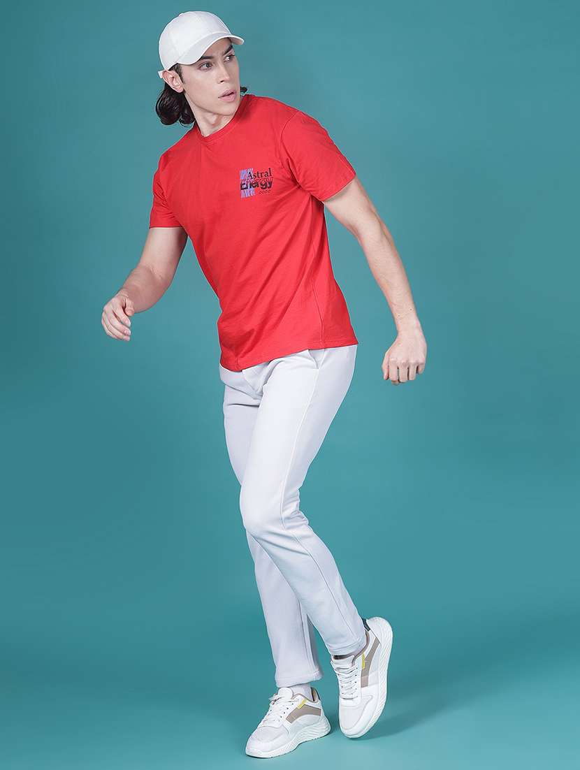 men front & back print round neck regular fit t-shirt - 21930893 -  Standard Image - 3