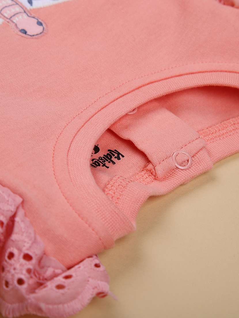 girls solid with work long sleeve t-shirt - 21930946 -  Standard Image - 3