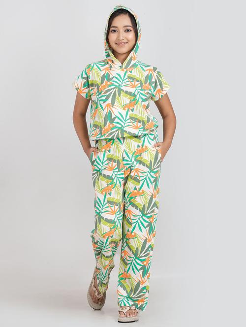 girls printed top & trouser co-ords set - 21930977 -  Standard Image - 0