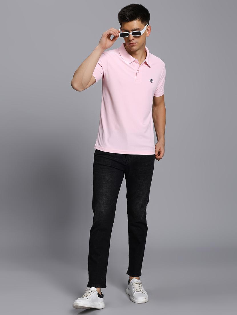 men solid short sleeve regular fit polo t-shirt - 21931018 - Standard Image - 5
