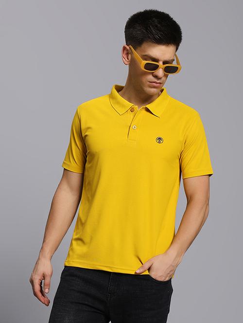 men solid short sleeve regular fit polo t-shirt - 21931020 - Standard Image - 0
