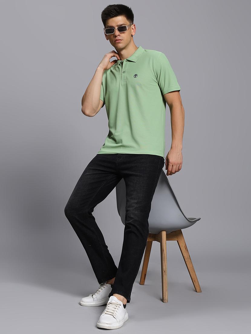 men solid short sleeve regular fit polo t-shirt - 21931021 - Standard Image - 5
