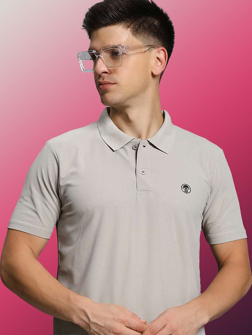 men solid short sleeve regular fit polo t-shirt - 21931023 - Standard Image - 3