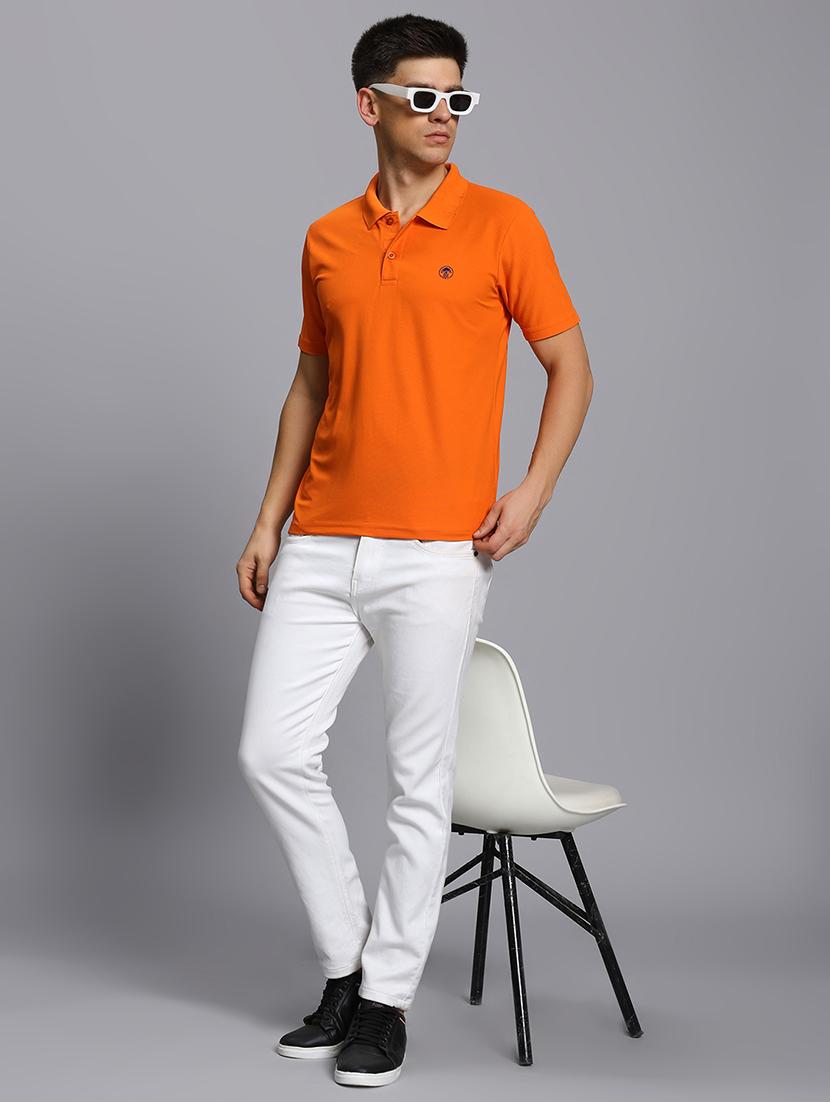 men solid short sleeve regular fit polo t-shirt - 21931025 - Standard Image - 5