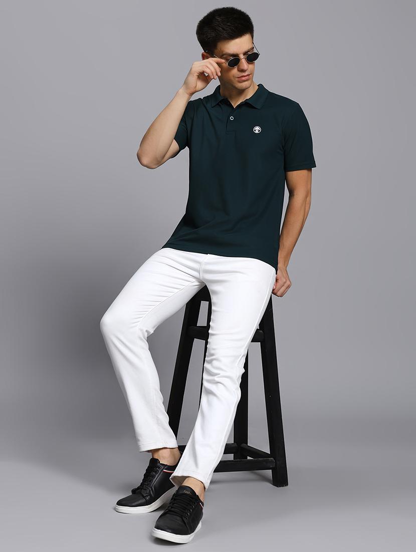 men solid short sleeve regular fit polo t-shirt - 21931028 - Standard Image - 5