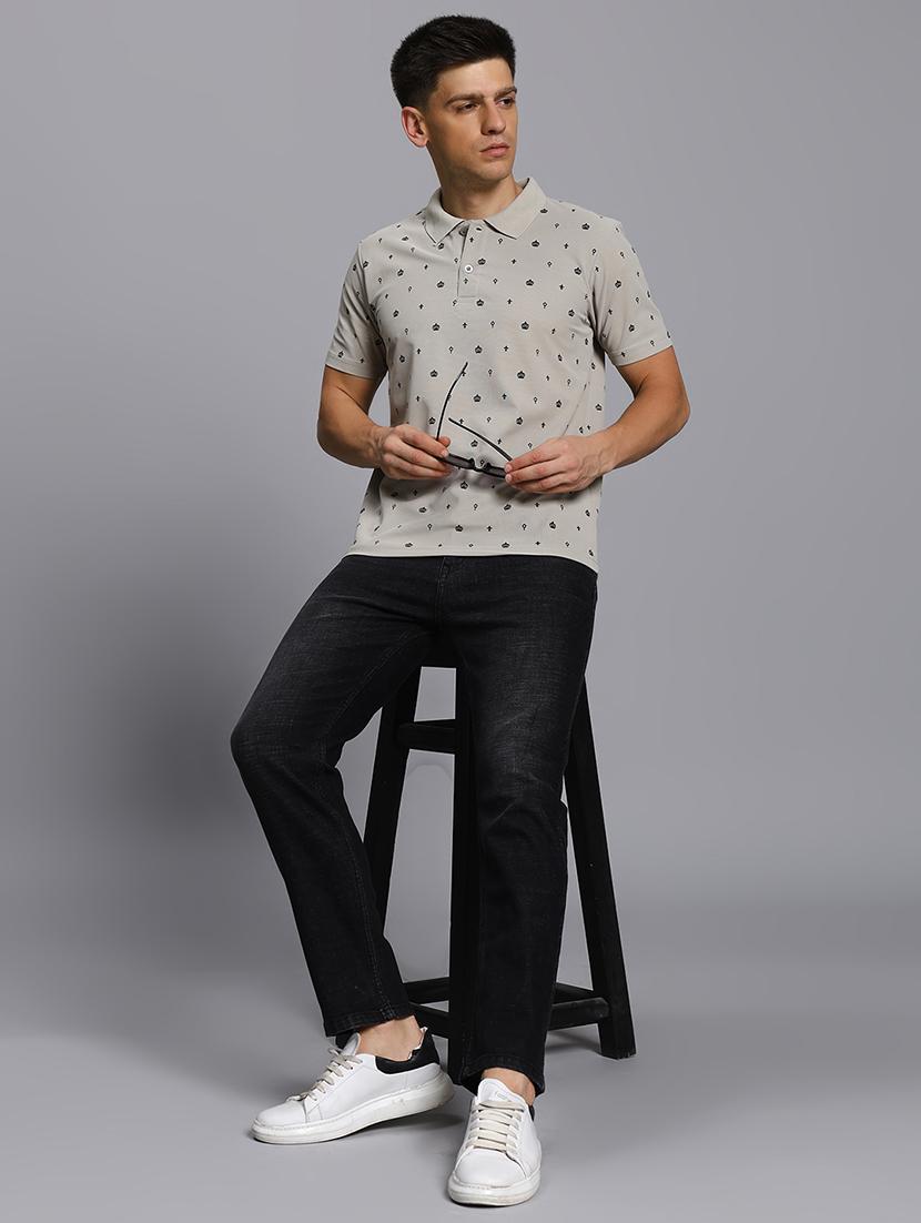men printed short sleeve regular fit polo t-shirt - 21931035 - Standard Image - 5