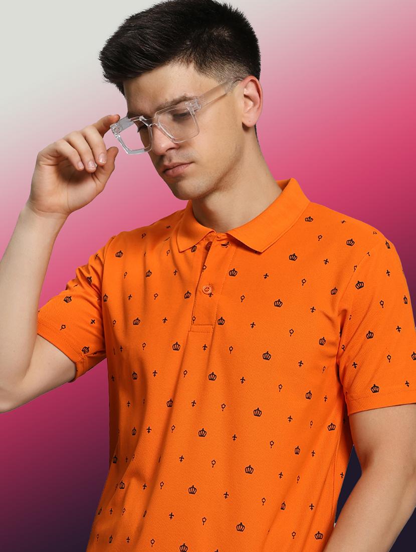 men printed short sleeve regular fit polo t-shirt - 21931036 - Standard Image - 3
