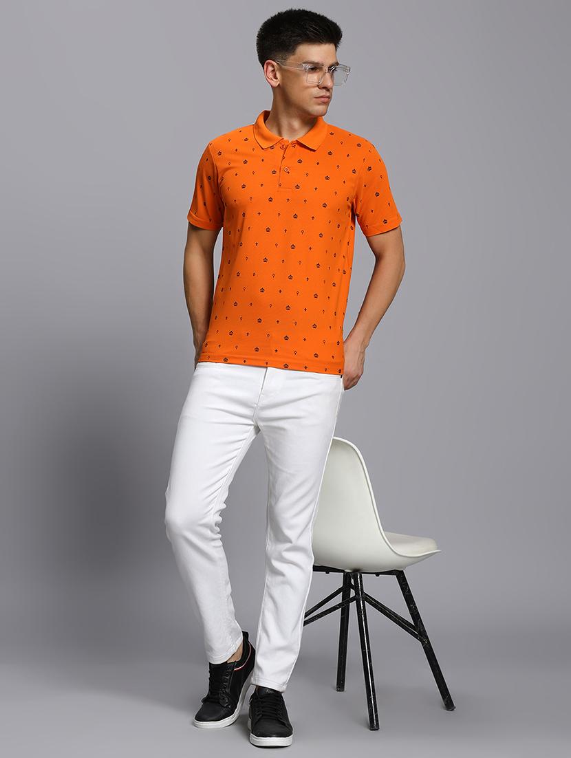 men printed short sleeve regular fit polo t-shirt - 21931036 - Standard Image - 5