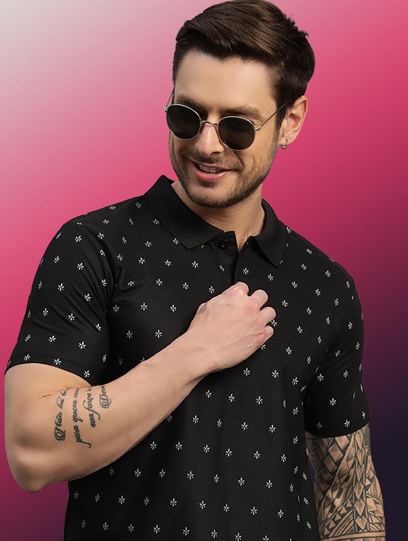 men printed short sleeve regular fit polo t-shirt - 21931047 - Standard Image - 3