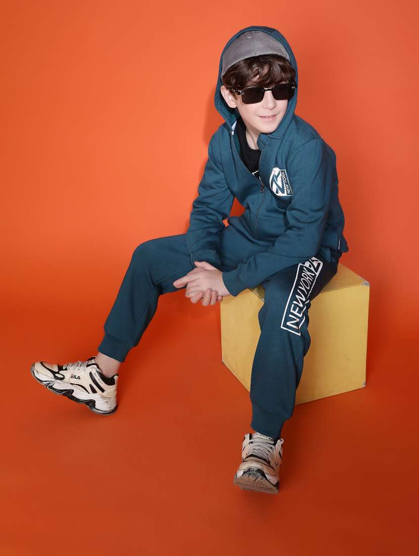 boys typographic long sleeve full length set - 21931062 -  Standard Image - 5