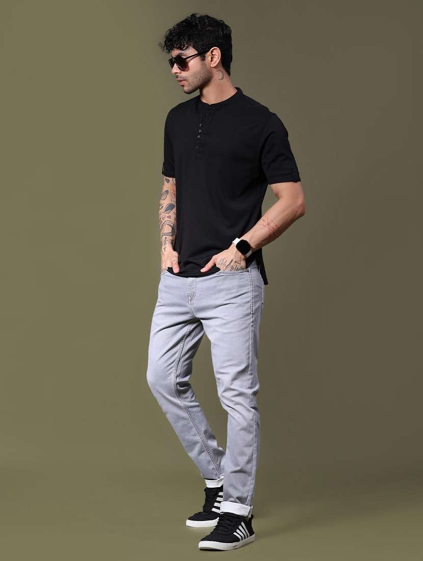 men solid short sleeve regular fit t-shirt - 21931264 - Standard Image - 3