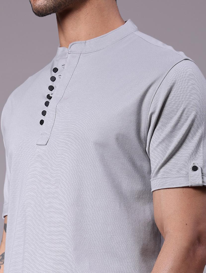 men solid short sleeve regular fit t-shirt - 21931295 - Standard Image - 3