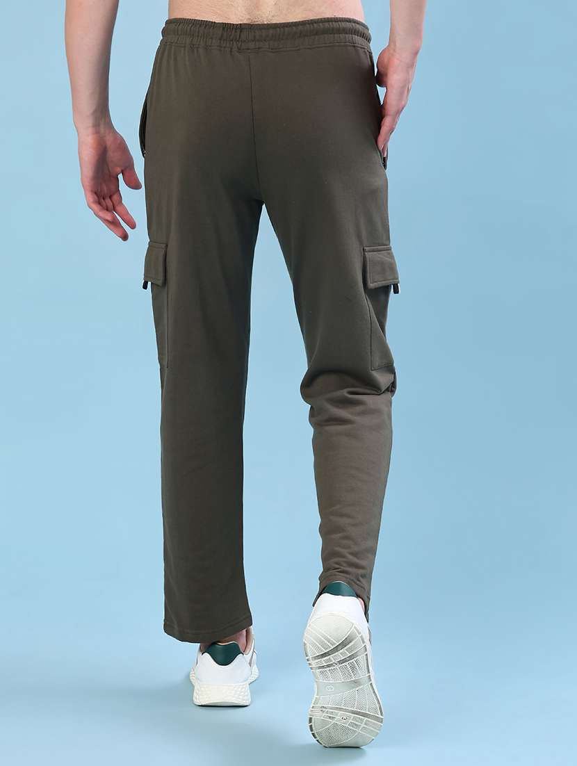 Men Solid Mid Rise Regular Fit Cargo - 21931359 -  Standard Image - 3