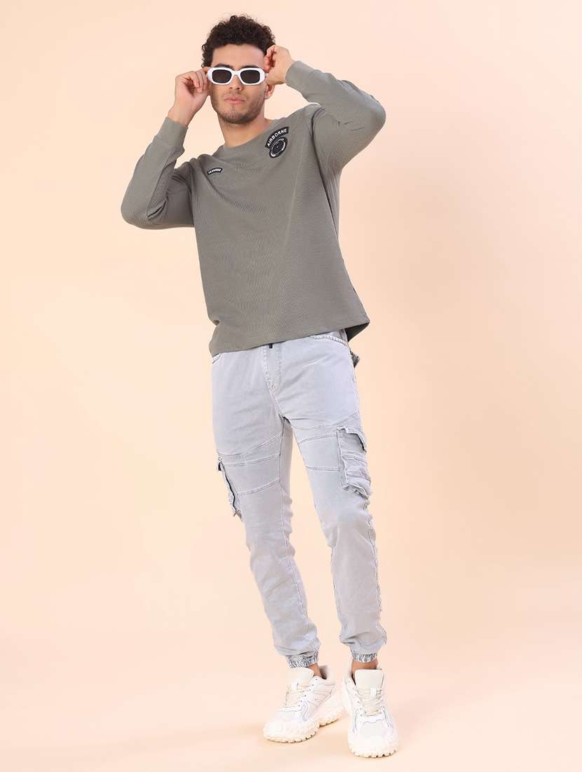 men solid long sleeve regular fit t-shirt - 21931364 - Standard Image - 3