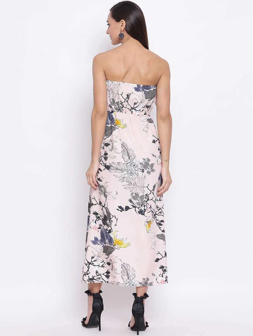 women floral print sleeveless tube dress - 21931405 -  Standard Image - 3