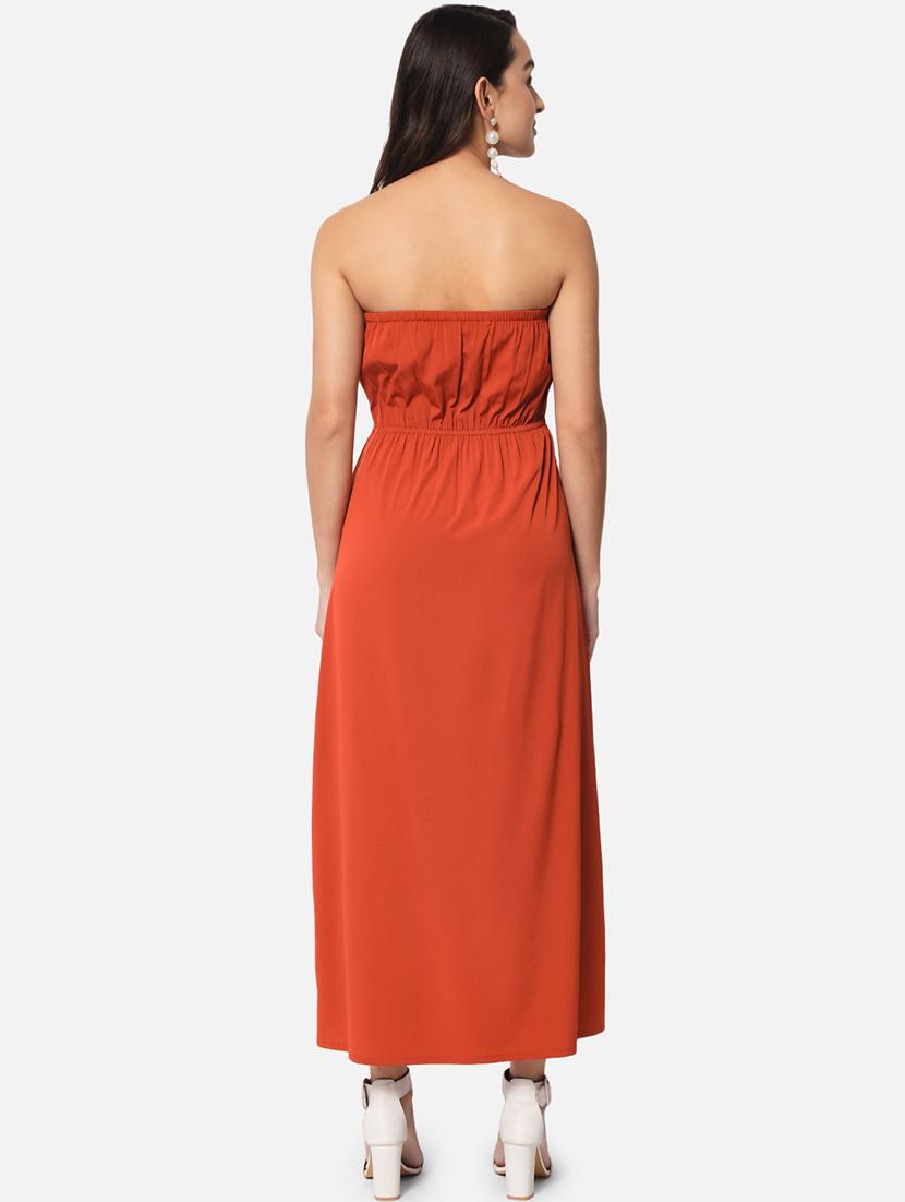 women beige solid sleeveless tube dress - 21931428 - Standard Image - 3