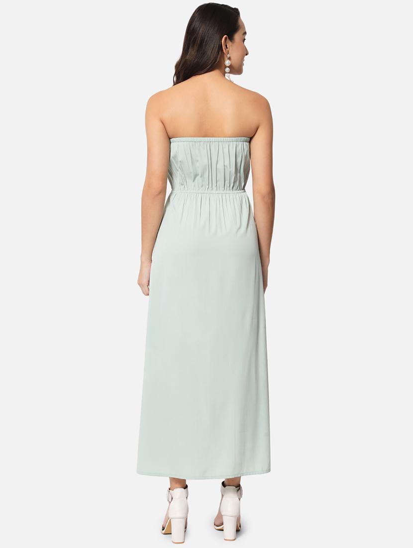women solid sleeveless side slit tube dress - 21931430 - Standard Image - 3