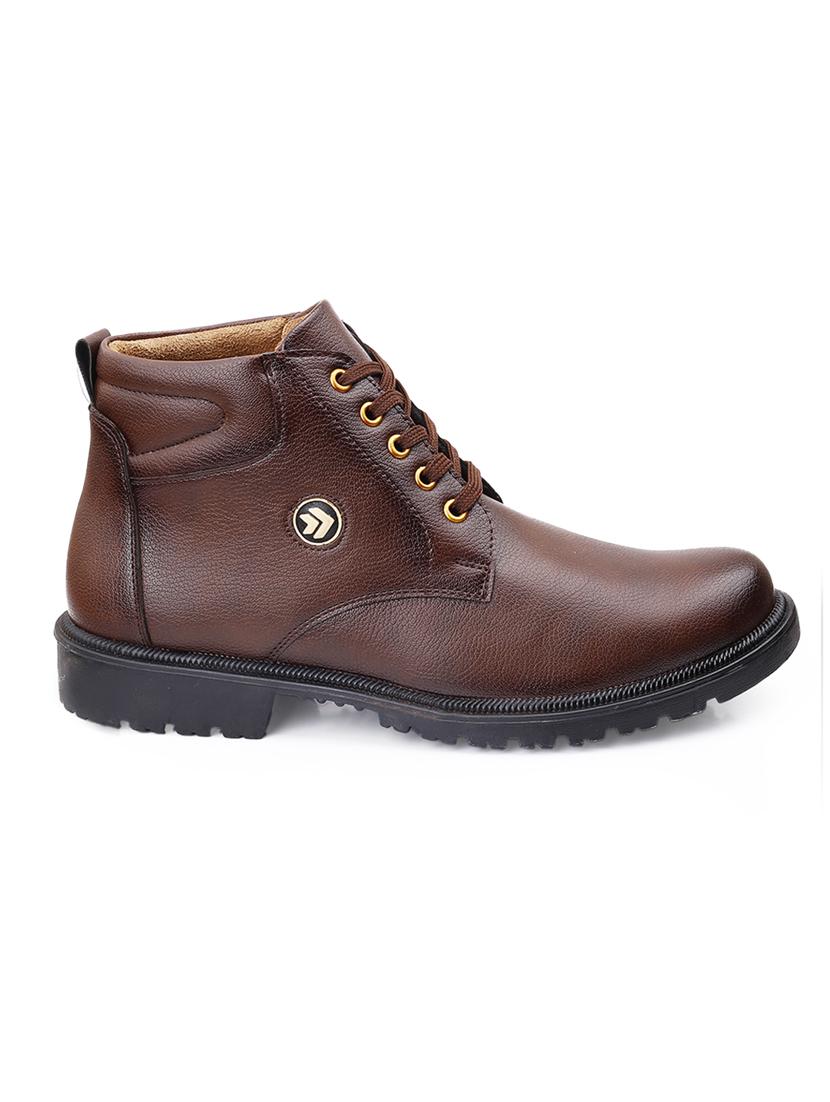 men brown lace up boot - 21931617 - Standard Image - 3