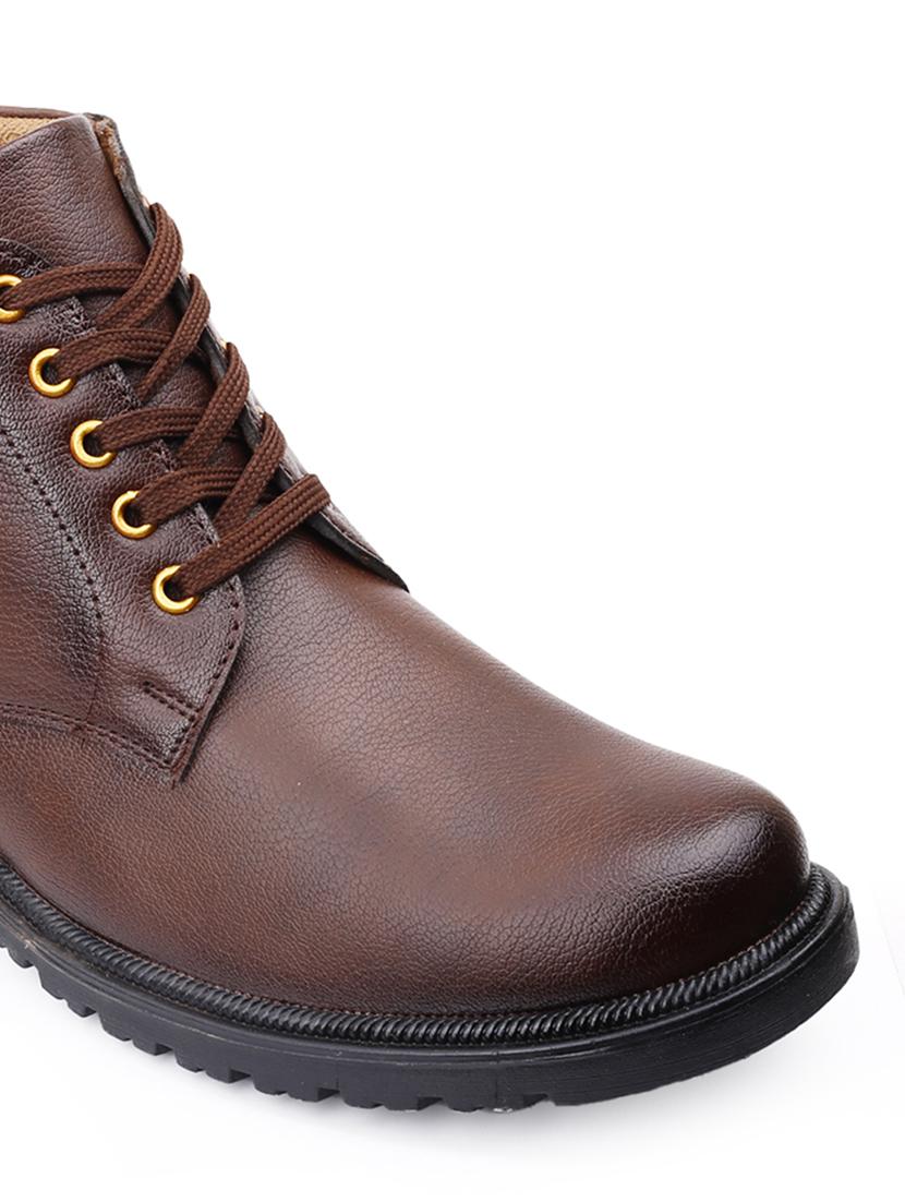 men brown lace up boot - 21931617 - Standard Image - 5