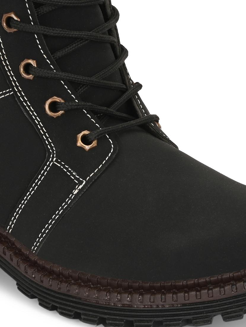 men black lace up boot - 21931621 - Standard Image - 5