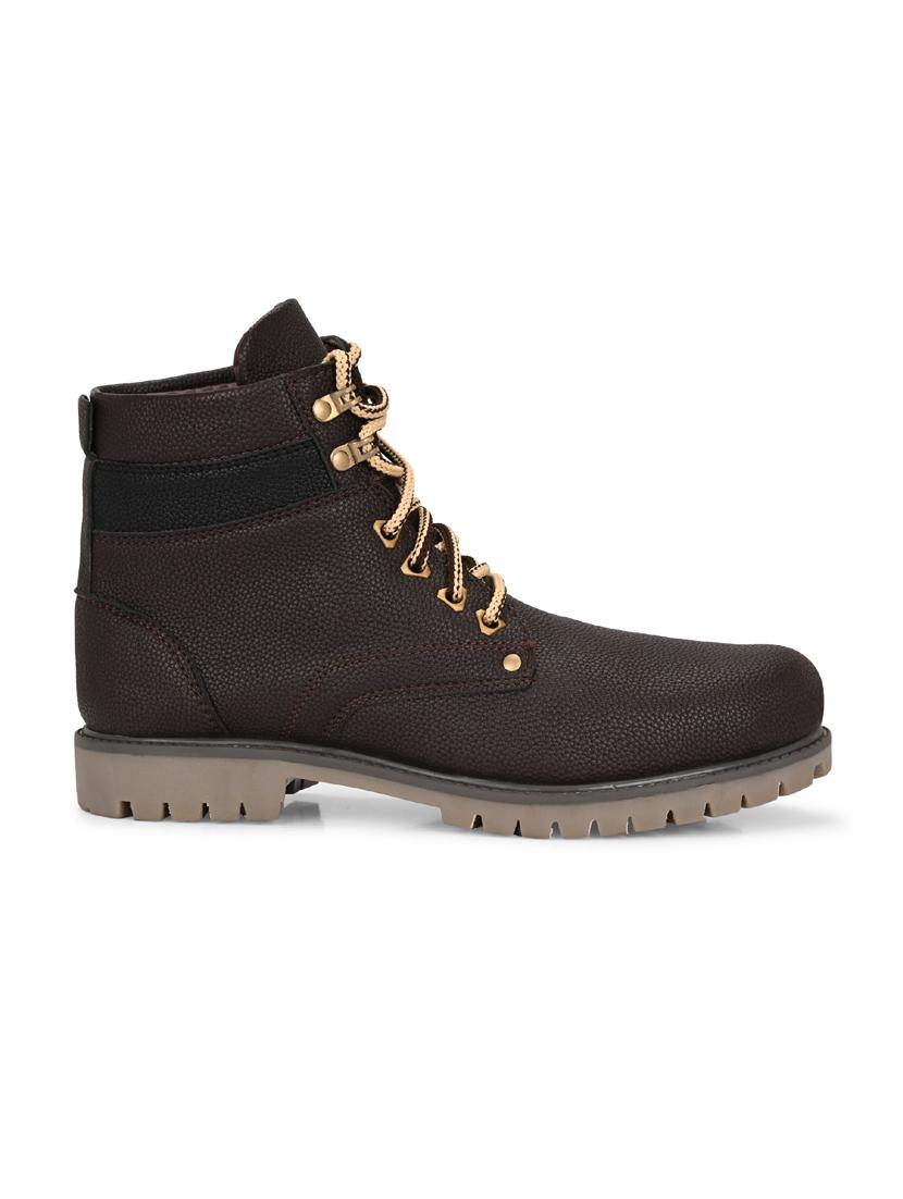 men brown lace up boot - 21931622 - Standard Image - 3