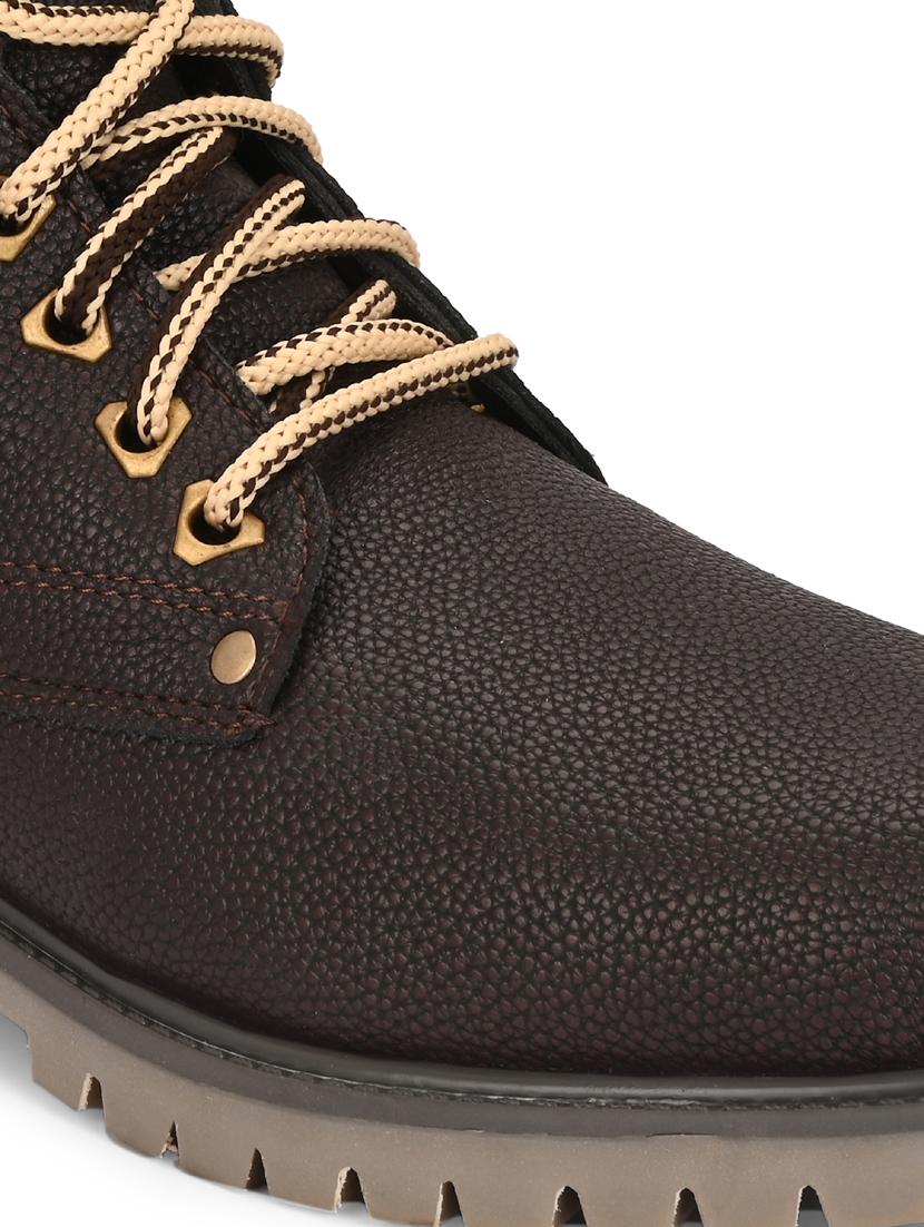 men brown lace up boot - 21931622 - Standard Image - 5