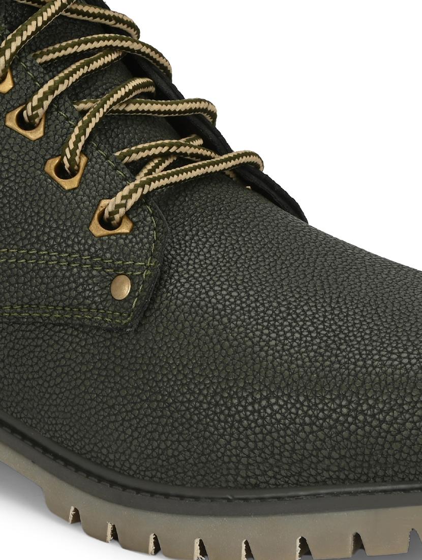 men olive lace up boot - 21931623 - Standard Image - 5