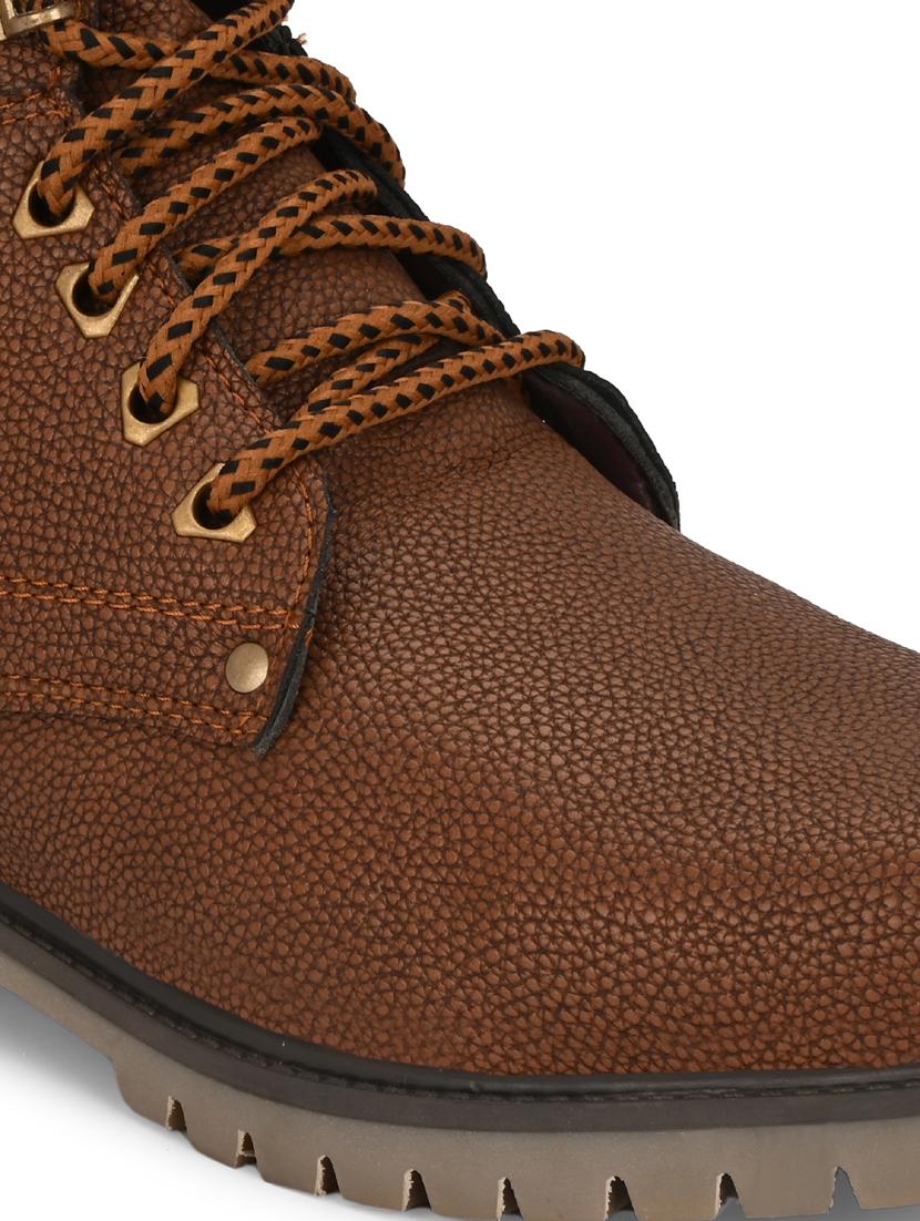 men brown lace up boot - 21931624 - Standard Image - 5