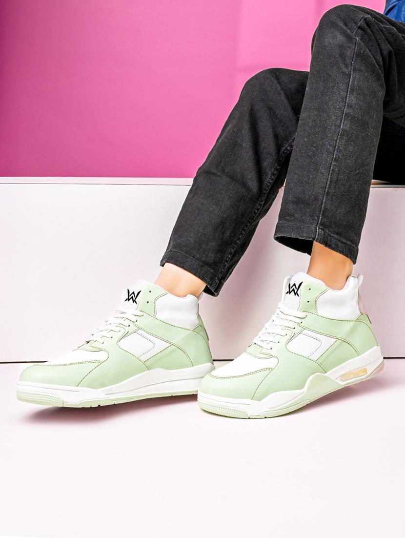 men color block lace up sneaker