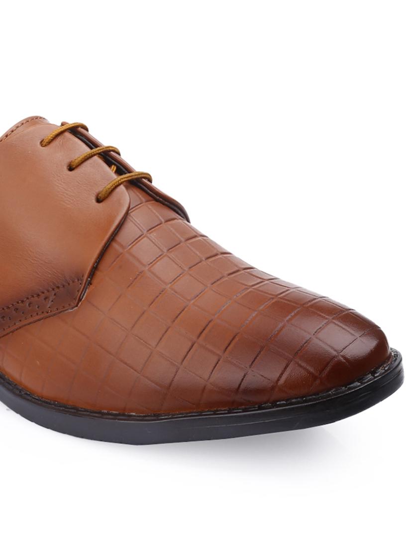 men tan lace-up derby - 21931664 - Standard Image - 5