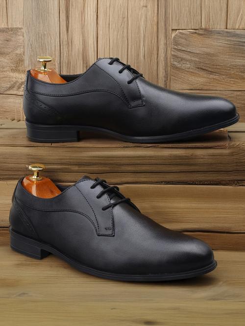men black lace-up derby - 21931665 -  Standard Image - 0