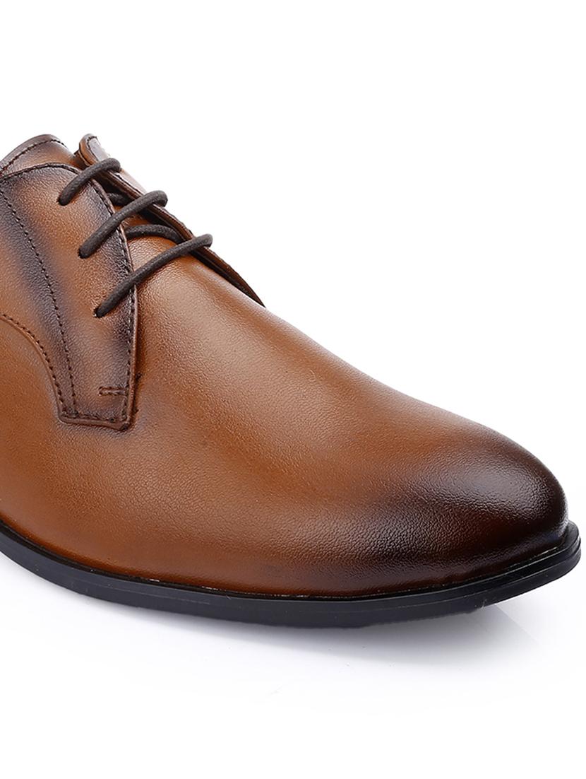 men tan lace-up derby - 21931666 - Standard Image - 5