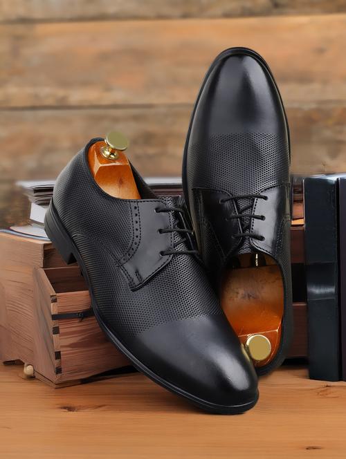 men black lace-up derby - 21931671 -  Standard Image - 0